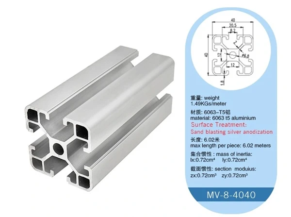 T-slots Extruded Aluminium Profile T-slots Extruded Aluminium Profile
